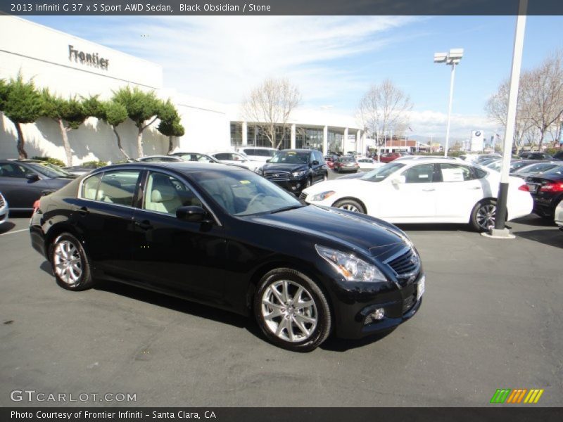 Black Obsidian / Stone 2013 Infiniti G 37 x S Sport AWD Sedan