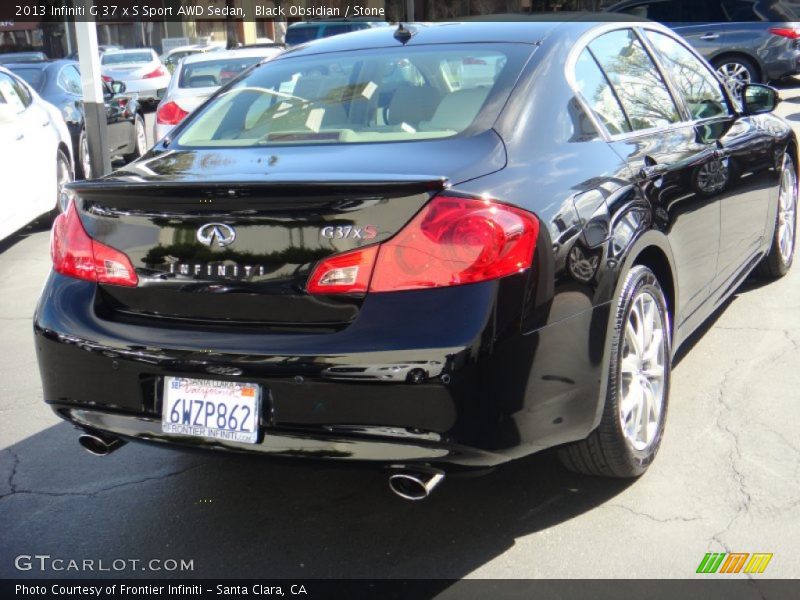 Black Obsidian / Stone 2013 Infiniti G 37 x S Sport AWD Sedan