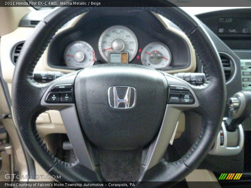 Mocha Metallic / Beige 2011 Honda Pilot EX-L 4WD