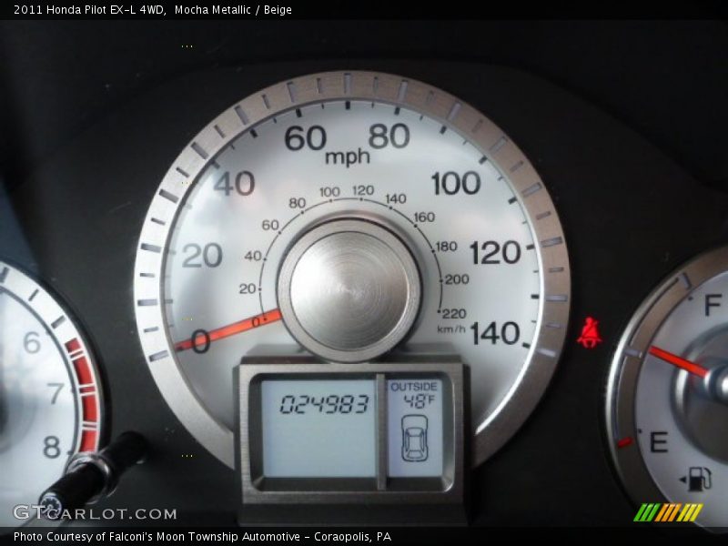 Mocha Metallic / Beige 2011 Honda Pilot EX-L 4WD