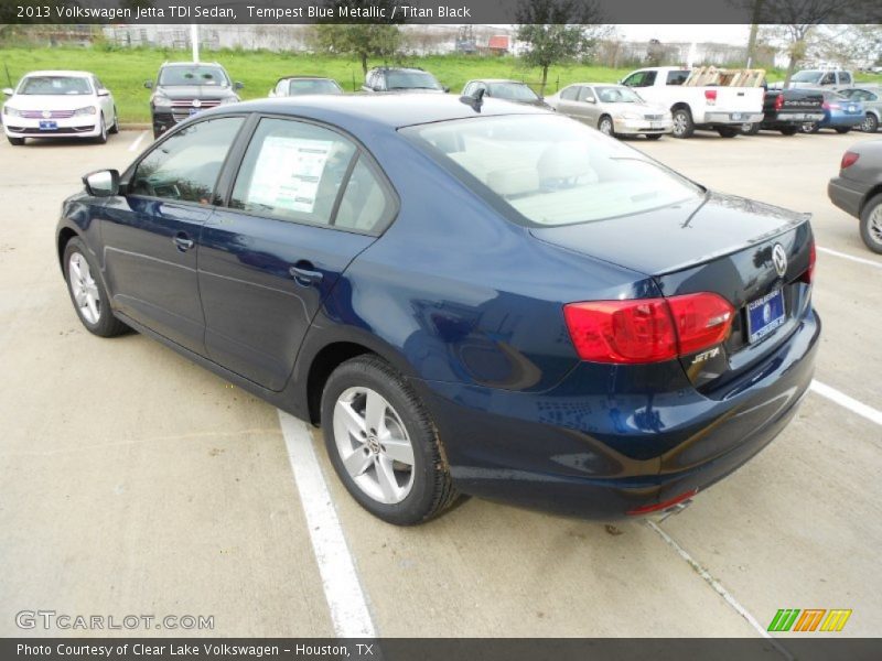 Tempest Blue Metallic / Titan Black 2013 Volkswagen Jetta TDI Sedan