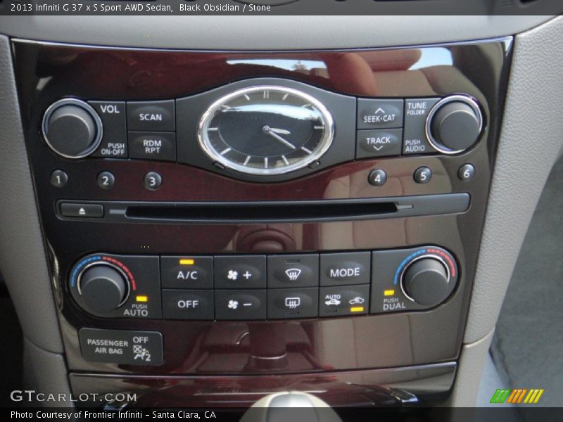 Black Obsidian / Stone 2013 Infiniti G 37 x S Sport AWD Sedan