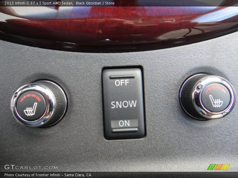 Controls of 2013 G 37 x S Sport AWD Sedan