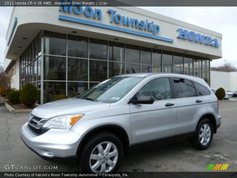 Alabaster Silver Metallic / Gray 2011 Honda CR-V SE 4WD