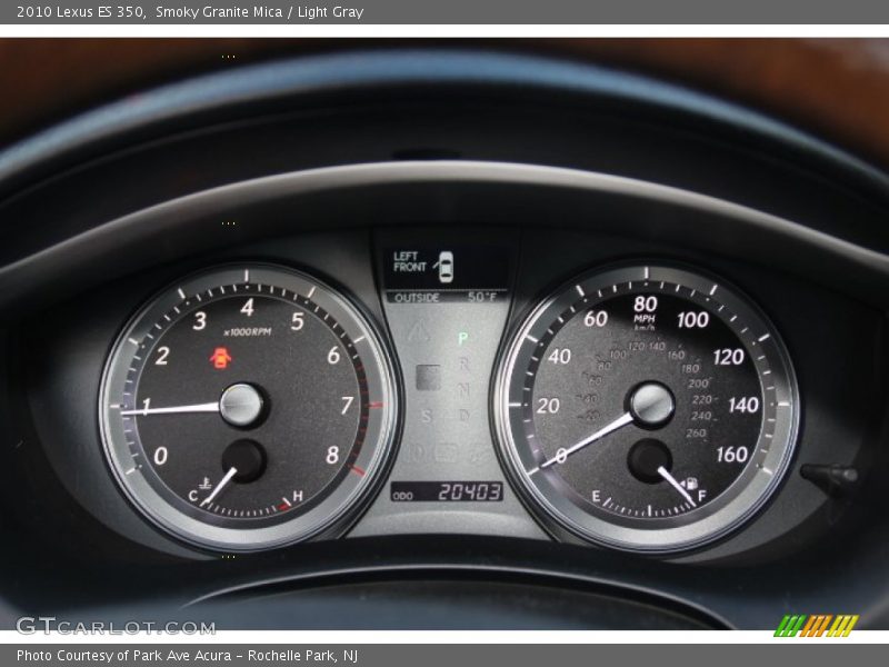 Smoky Granite Mica / Light Gray 2010 Lexus ES 350