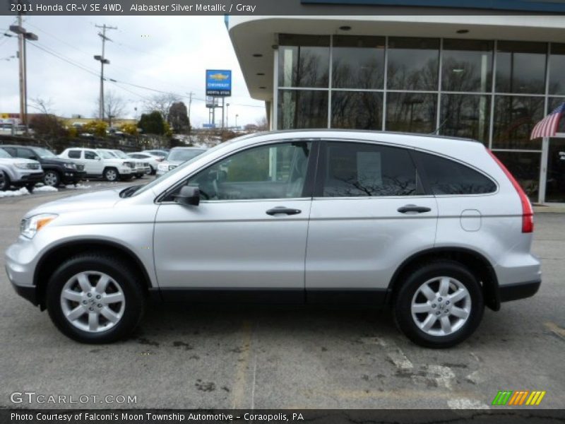 Alabaster Silver Metallic / Gray 2011 Honda CR-V SE 4WD