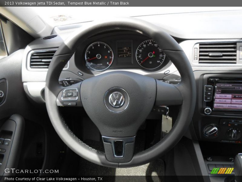 Tempest Blue Metallic / Titan Black 2013 Volkswagen Jetta TDI Sedan