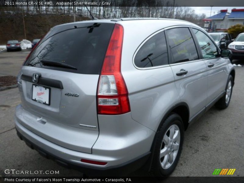Alabaster Silver Metallic / Gray 2011 Honda CR-V SE 4WD
