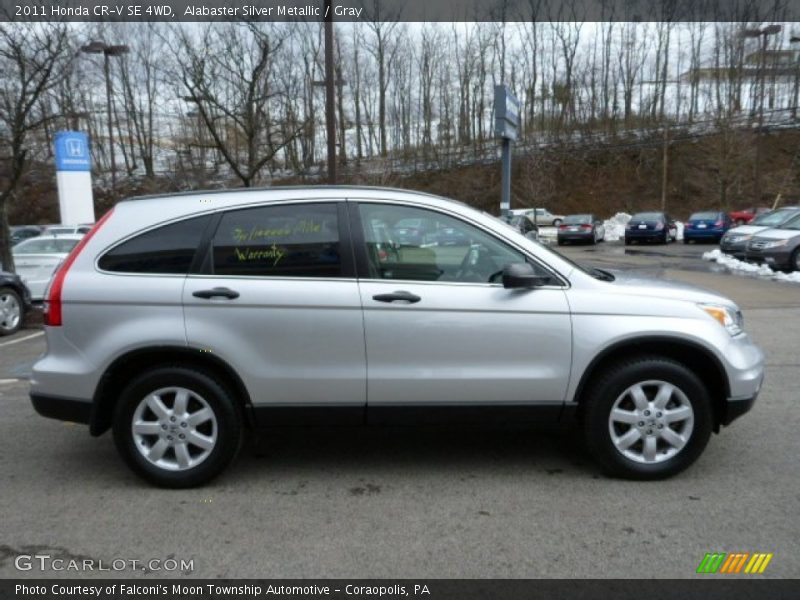 Alabaster Silver Metallic / Gray 2011 Honda CR-V SE 4WD