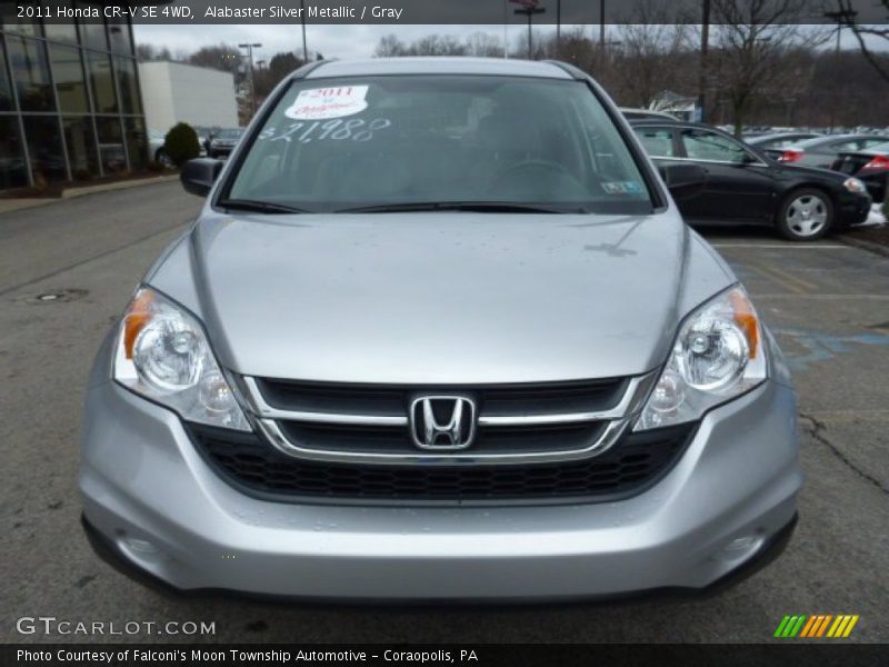 Alabaster Silver Metallic / Gray 2011 Honda CR-V SE 4WD