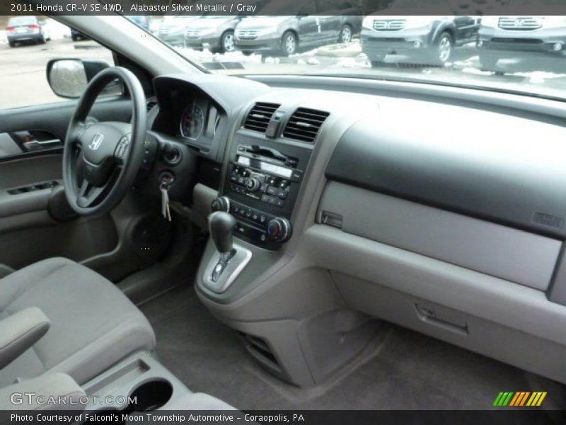 Alabaster Silver Metallic / Gray 2011 Honda CR-V SE 4WD