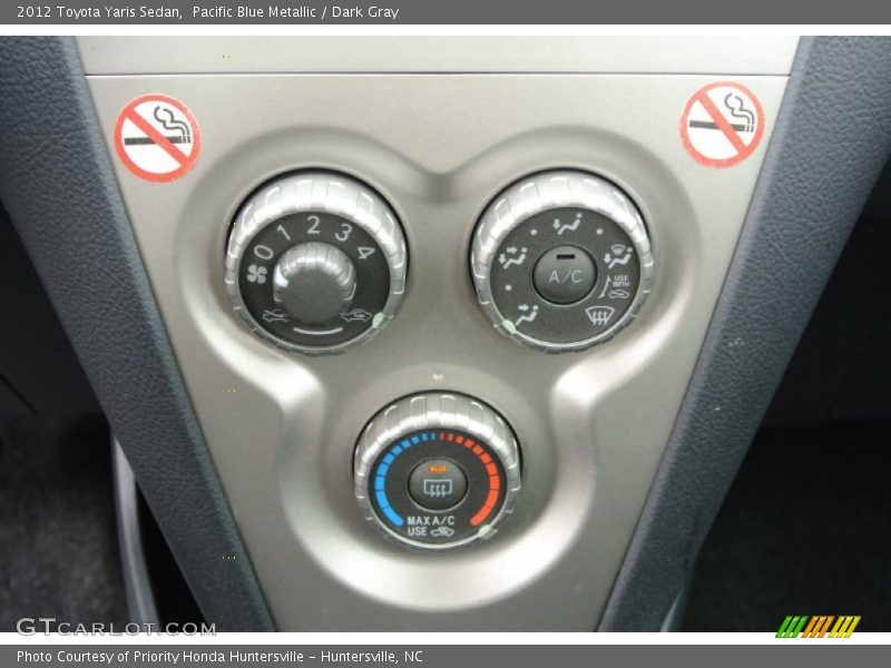 Controls of 2012 Yaris Sedan