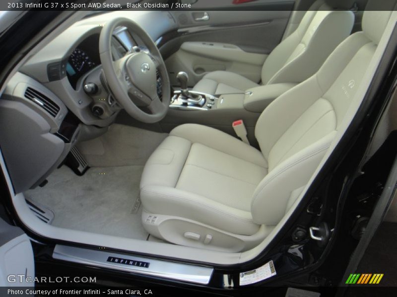Front Seat of 2013 G 37 x S Sport AWD Sedan