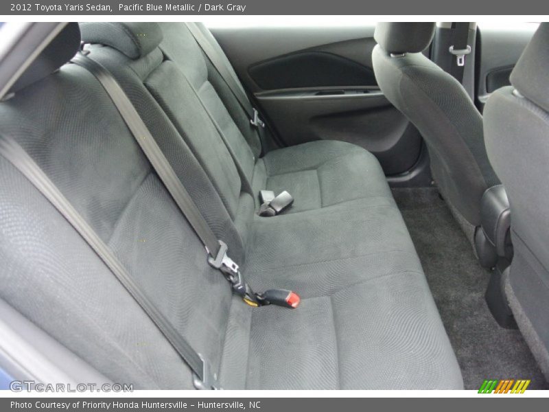 Rear Seat of 2012 Yaris Sedan