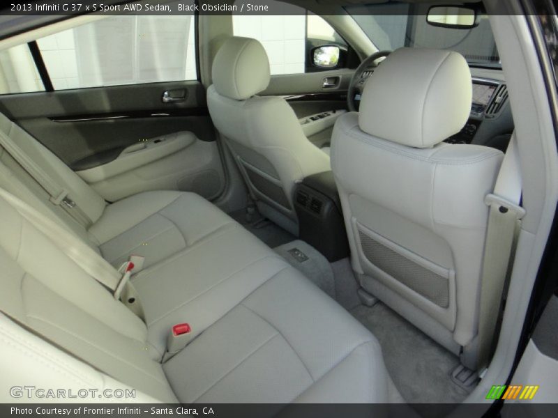 Rear Seat of 2013 G 37 x S Sport AWD Sedan