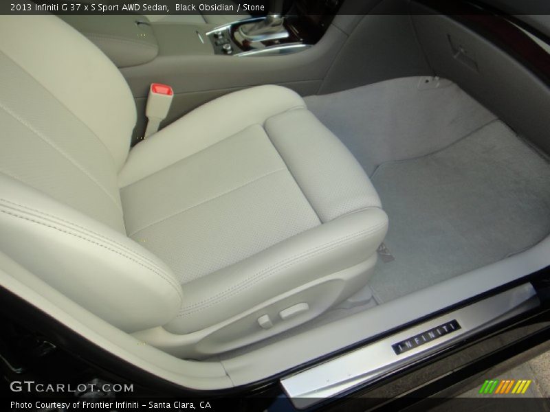 Front Seat of 2013 G 37 x S Sport AWD Sedan