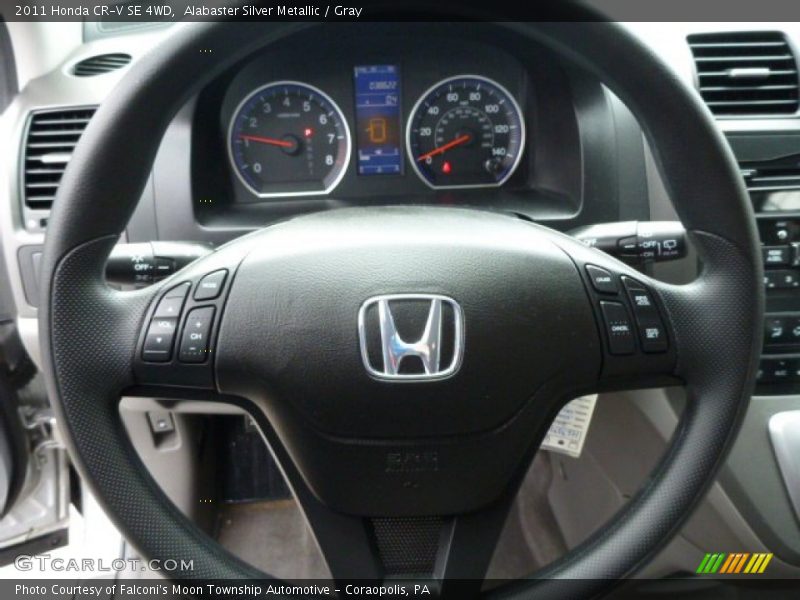 Alabaster Silver Metallic / Gray 2011 Honda CR-V SE 4WD