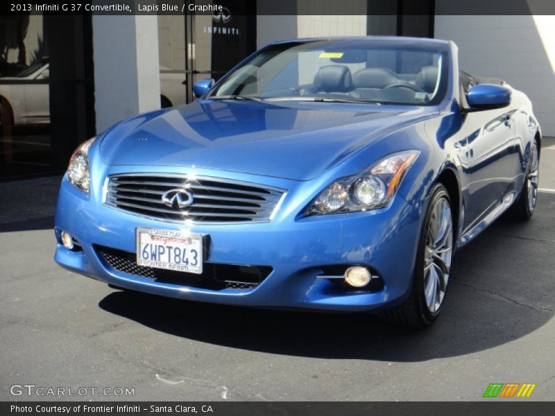 Lapis Blue / Graphite 2013 Infiniti G 37 Convertible