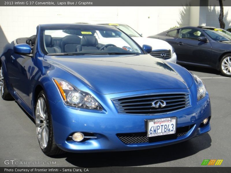 Lapis Blue / Graphite 2013 Infiniti G 37 Convertible