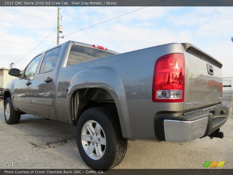 Steel Gray Metallic / Ebony 2013 GMC Sierra 1500 SLE Crew Cab