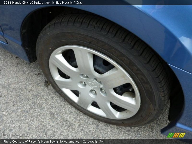 Atomic Blue Metallic / Gray 2011 Honda Civic LX Sedan