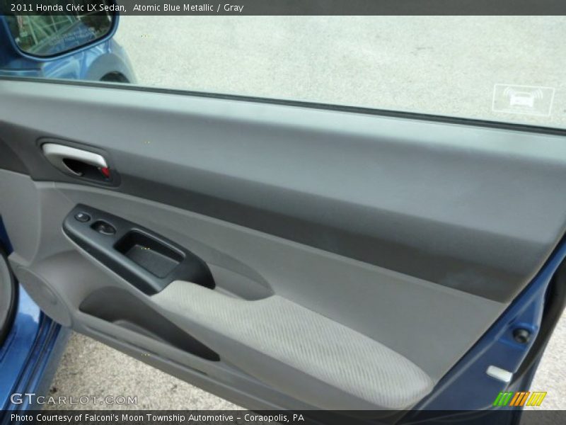 Atomic Blue Metallic / Gray 2011 Honda Civic LX Sedan