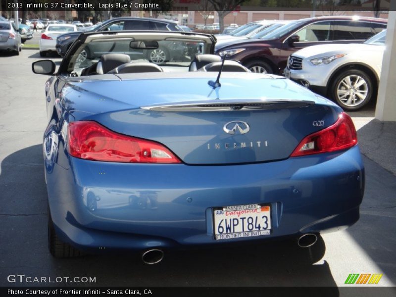 Lapis Blue / Graphite 2013 Infiniti G 37 Convertible