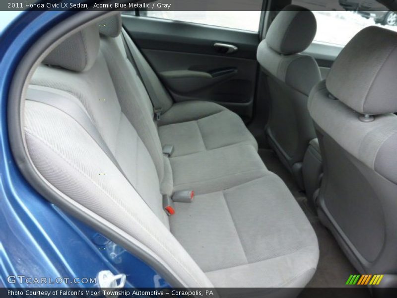 Atomic Blue Metallic / Gray 2011 Honda Civic LX Sedan