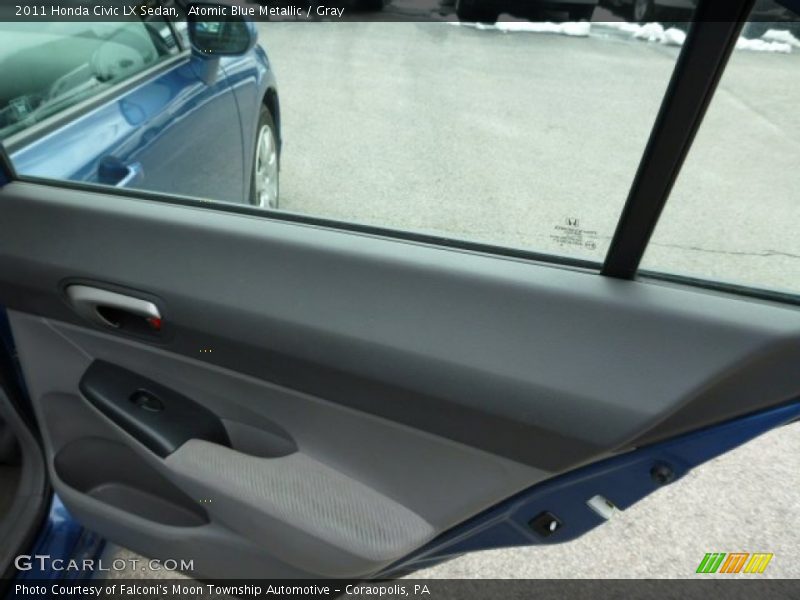 Atomic Blue Metallic / Gray 2011 Honda Civic LX Sedan