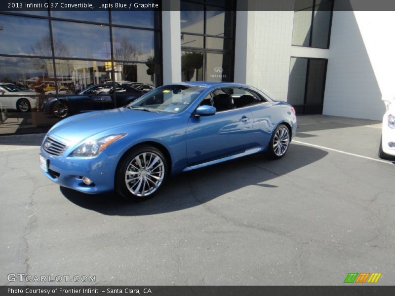 Lapis Blue / Graphite 2013 Infiniti G 37 Convertible