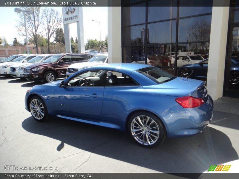 Lapis Blue / Graphite 2013 Infiniti G 37 Convertible