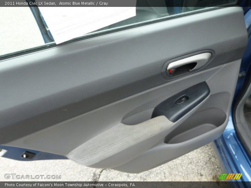 Atomic Blue Metallic / Gray 2011 Honda Civic LX Sedan