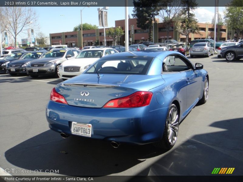 Lapis Blue / Graphite 2013 Infiniti G 37 Convertible