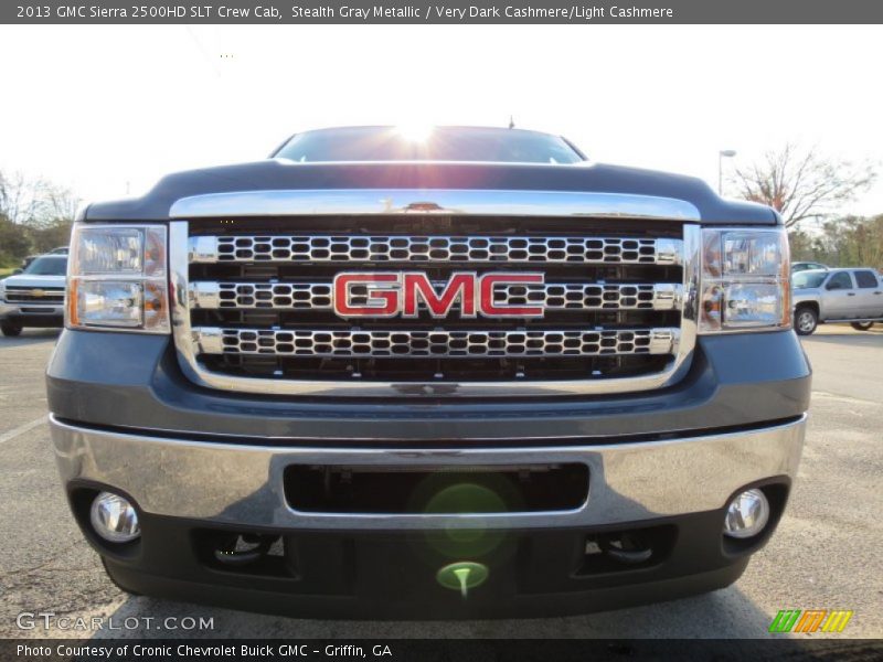 Stealth Gray Metallic / Very Dark Cashmere/Light Cashmere 2013 GMC Sierra 2500HD SLT Crew Cab