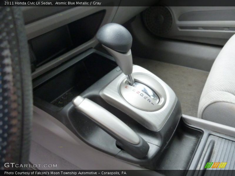 Atomic Blue Metallic / Gray 2011 Honda Civic LX Sedan