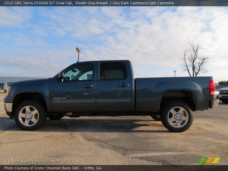 Stealth Gray Metallic / Very Dark Cashmere/Light Cashmere 2013 GMC Sierra 2500HD SLT Crew Cab