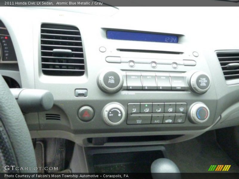 Atomic Blue Metallic / Gray 2011 Honda Civic LX Sedan