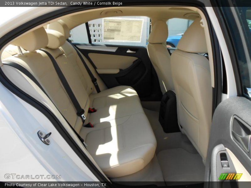 Candy White / Cornsilk Beige 2013 Volkswagen Jetta TDI Sedan