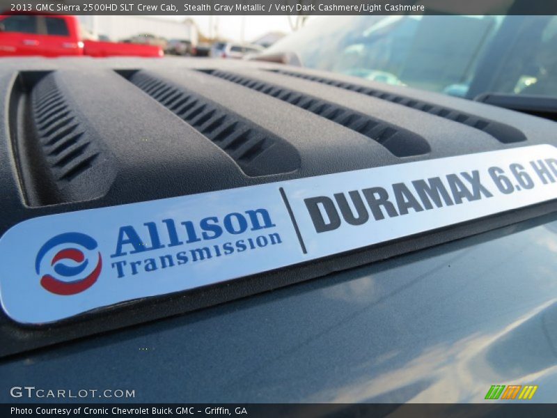 Stealth Gray Metallic / Very Dark Cashmere/Light Cashmere 2013 GMC Sierra 2500HD SLT Crew Cab