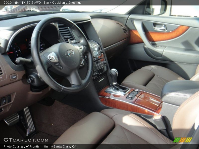  2010 FX 50 S AWD Chestnut Interior