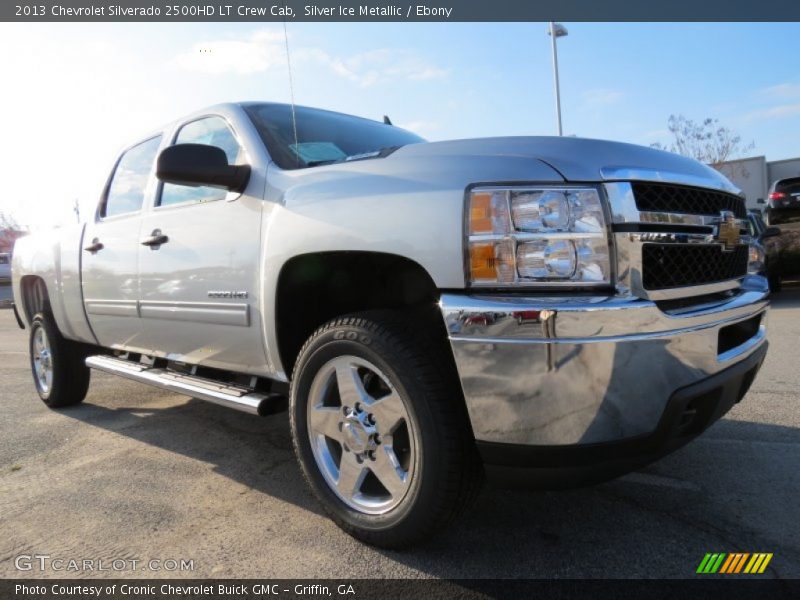 Silver Ice Metallic / Ebony 2013 Chevrolet Silverado 2500HD LT Crew Cab