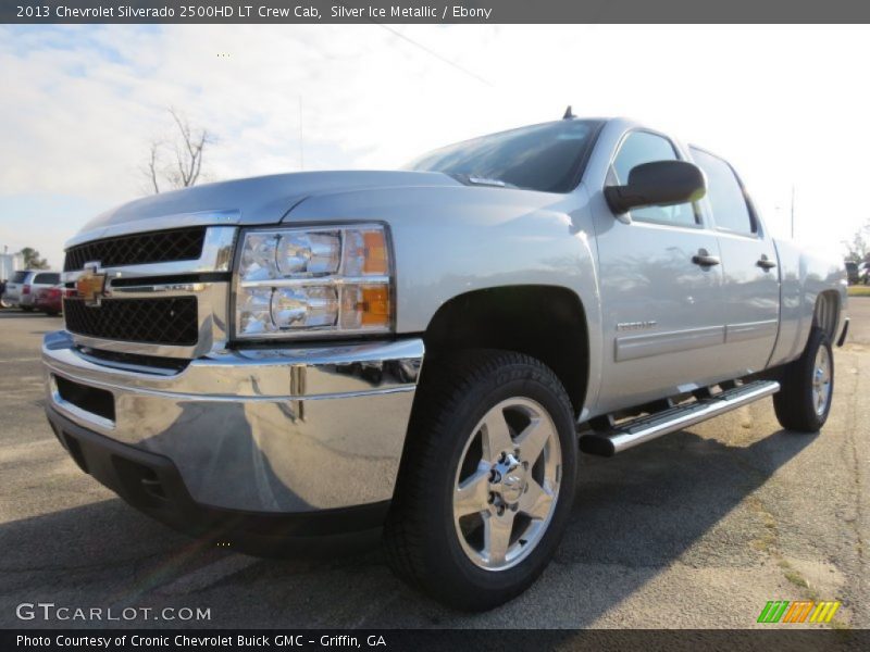Silver Ice Metallic / Ebony 2013 Chevrolet Silverado 2500HD LT Crew Cab