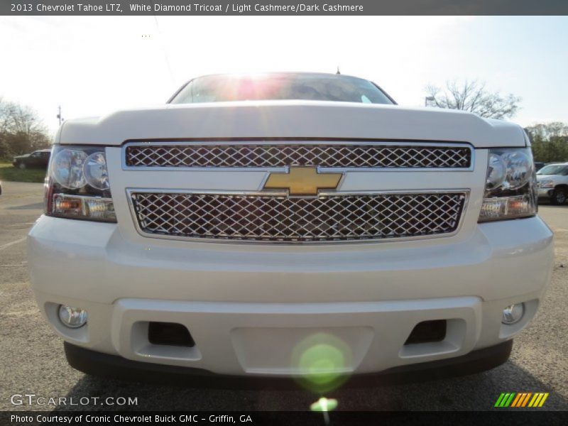 White Diamond Tricoat / Light Cashmere/Dark Cashmere 2013 Chevrolet Tahoe LTZ