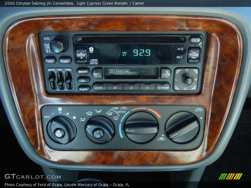 Controls of 2000 Sebring JXi Convertible