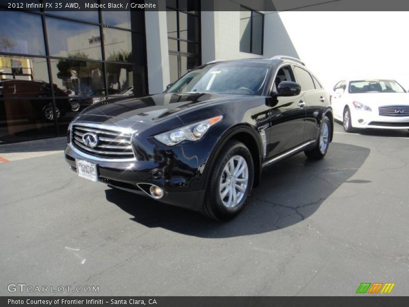 Malbec Black / Graphite 2012 Infiniti FX 35 AWD