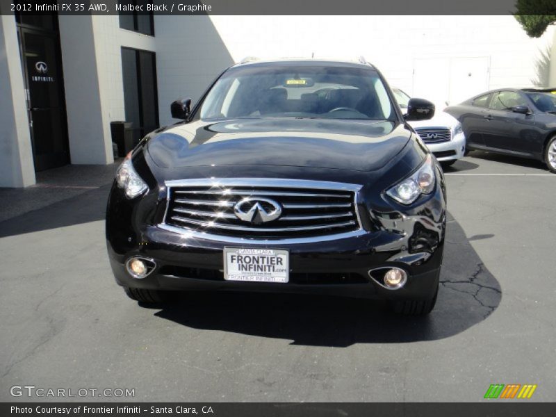 Malbec Black / Graphite 2012 Infiniti FX 35 AWD