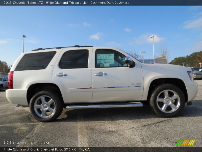 White Diamond Tricoat / Light Cashmere/Dark Cashmere 2013 Chevrolet Tahoe LTZ