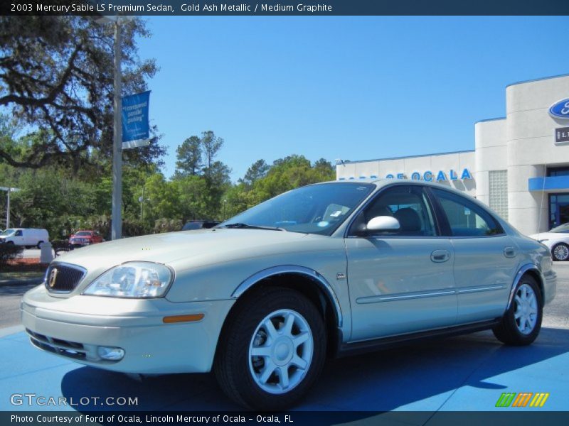 Gold Ash Metallic / Medium Graphite 2003 Mercury Sable LS Premium Sedan