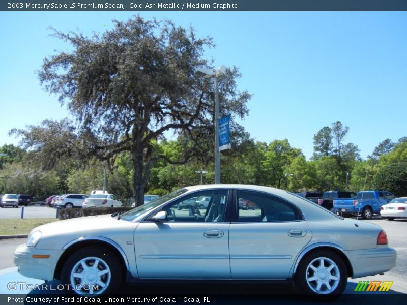 Gold Ash Metallic / Medium Graphite 2003 Mercury Sable LS Premium Sedan