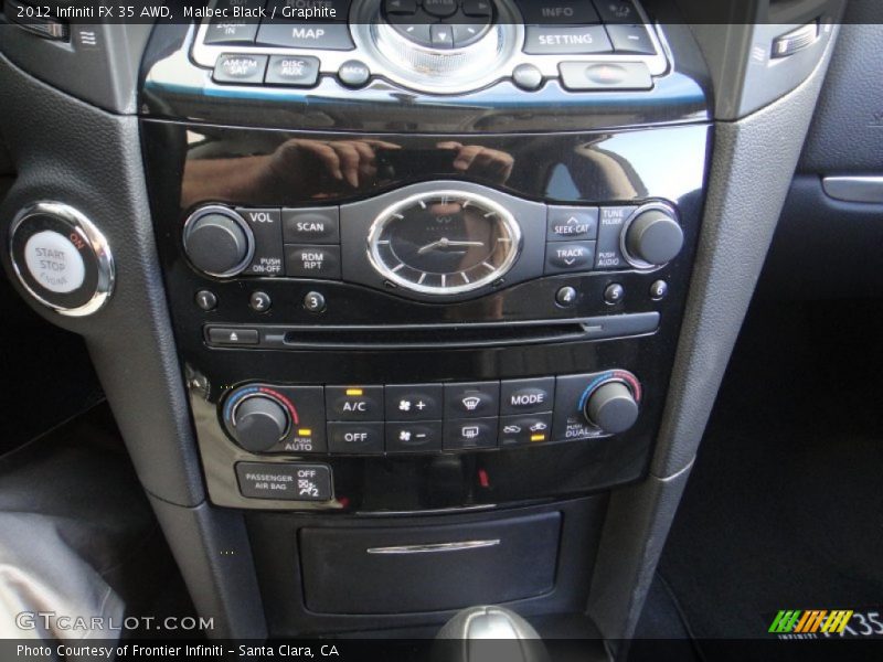 Malbec Black / Graphite 2012 Infiniti FX 35 AWD